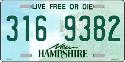 NH license plate 3169382