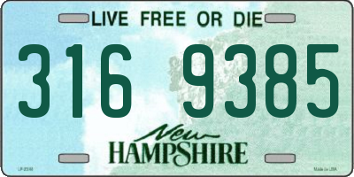 NH license plate 3169385