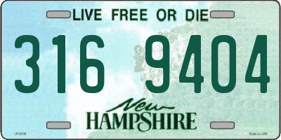 NH license plate 3169404