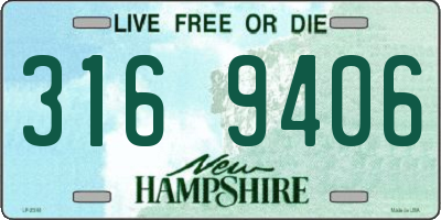 NH license plate 3169406