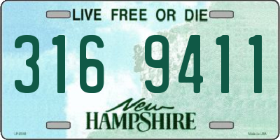 NH license plate 3169411