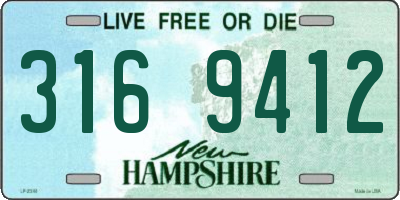 NH license plate 3169412