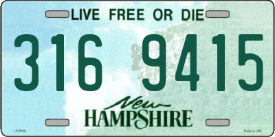 NH license plate 3169415