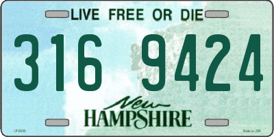 NH license plate 3169424