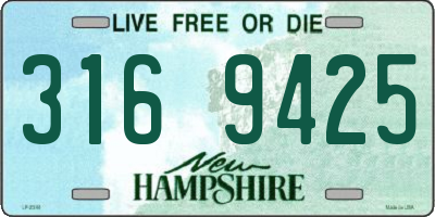 NH license plate 3169425