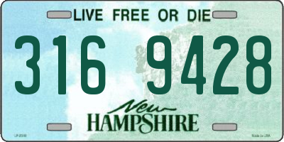 NH license plate 3169428