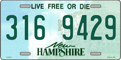 NH license plate 3169429