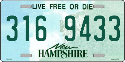 NH license plate 3169433