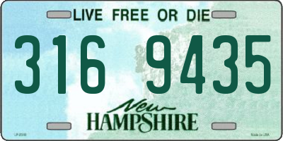 NH license plate 3169435