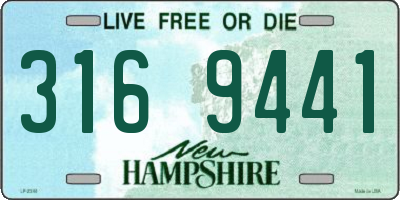 NH license plate 3169441