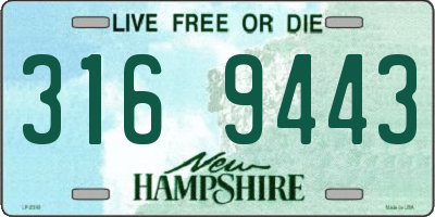 NH license plate 3169443