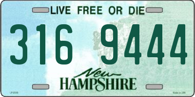 NH license plate 3169444