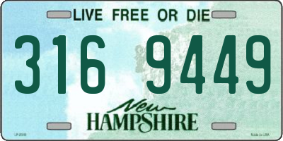 NH license plate 3169449