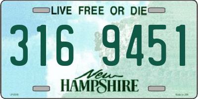 NH license plate 3169451