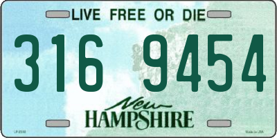 NH license plate 3169454