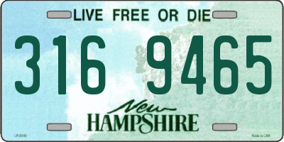 NH license plate 3169465