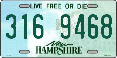 NH license plate 3169468