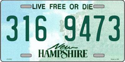 NH license plate 3169473