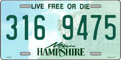 NH license plate 3169475