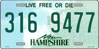 NH license plate 3169477