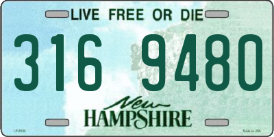 NH license plate 3169480