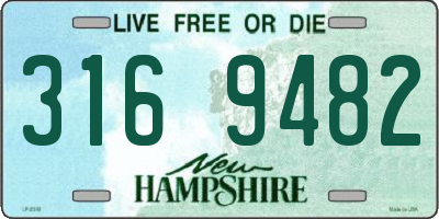 NH license plate 3169482