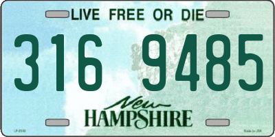 NH license plate 3169485