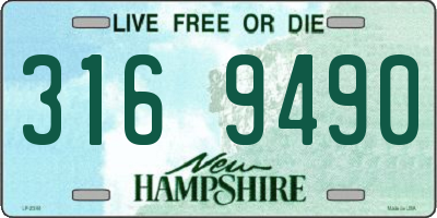NH license plate 3169490