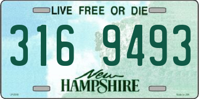 NH license plate 3169493