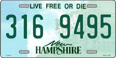 NH license plate 3169495