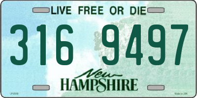 NH license plate 3169497