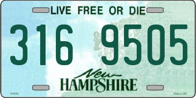 NH license plate 3169505
