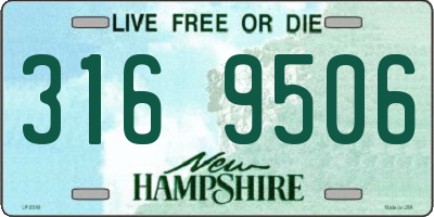 NH license plate 3169506