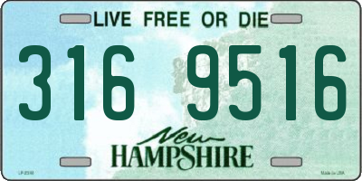NH license plate 3169516