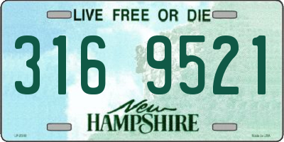 NH license plate 3169521