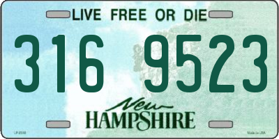 NH license plate 3169523