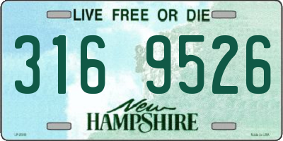 NH license plate 3169526