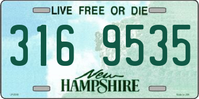 NH license plate 3169535