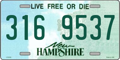 NH license plate 3169537