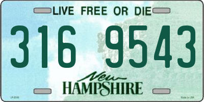 NH license plate 3169543