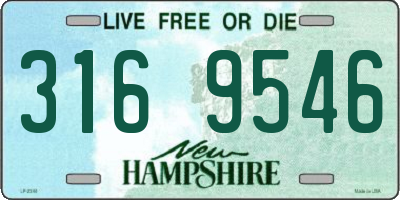 NH license plate 3169546