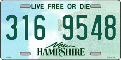 NH license plate 3169548