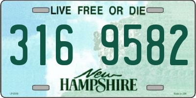 NH license plate 3169582
