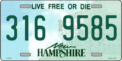 NH license plate 3169585
