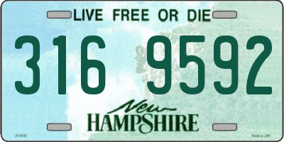 NH license plate 3169592
