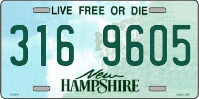 NH license plate 3169605