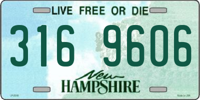 NH license plate 3169606