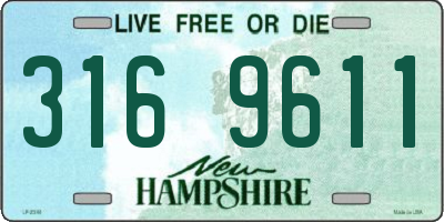 NH license plate 3169611