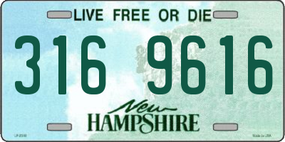 NH license plate 3169616