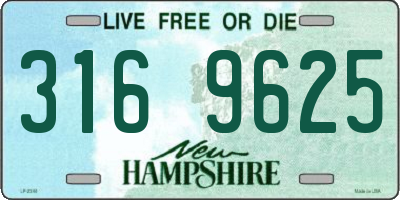 NH license plate 3169625